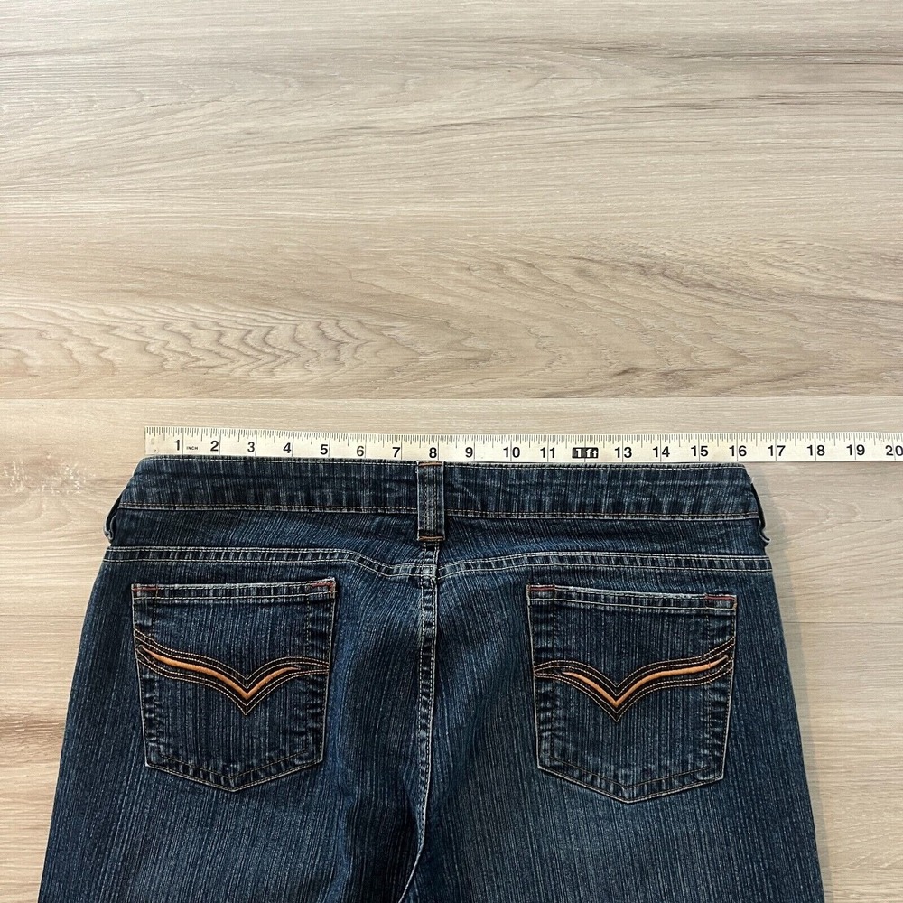Riders Copper Jeans Womens Petite 11 Dark Blue Denim Bootcut Straight Leg - Picture 7 of 8